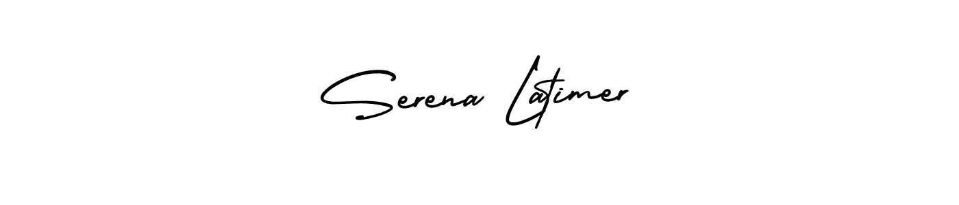 Make a beautiful signature design for name Serena Latimer. With this signature (AmerikaSignatureDemo-Regular) style, you can create a handwritten signature for free. Serena Latimer signature style 3 images and pictures png