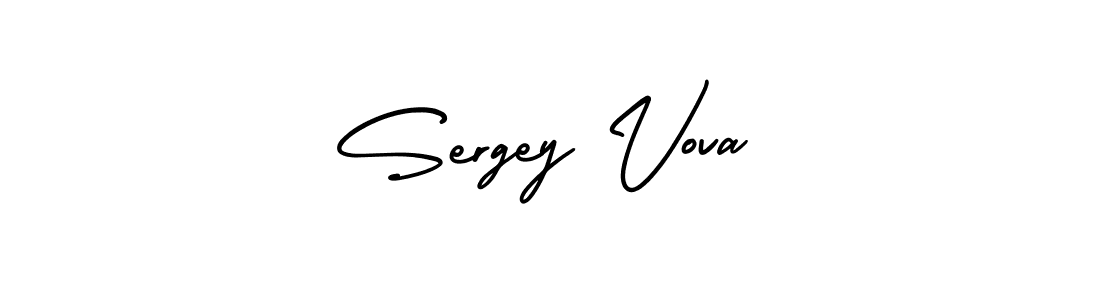 Make a beautiful signature design for name Sergey Vova. With this signature (AmerikaSignatureDemo-Regular) style, you can create a handwritten signature for free. Sergey Vova signature style 3 images and pictures png