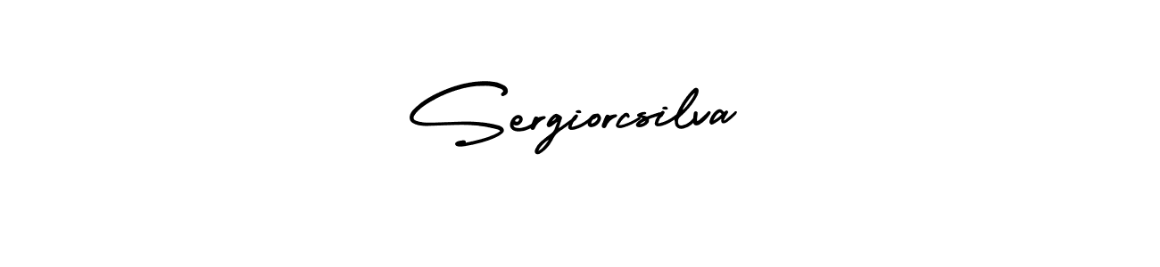 How to Draw Sergiorcsilva signature style? AmerikaSignatureDemo-Regular is a latest design signature styles for name Sergiorcsilva. Sergiorcsilva signature style 3 images and pictures png