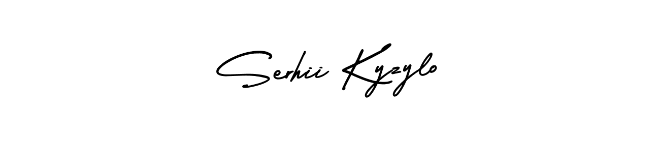 Use a signature maker to create a handwritten signature online. With this signature software, you can design (AmerikaSignatureDemo-Regular) your own signature for name Serhii Kyzylo. Serhii Kyzylo signature style 3 images and pictures png