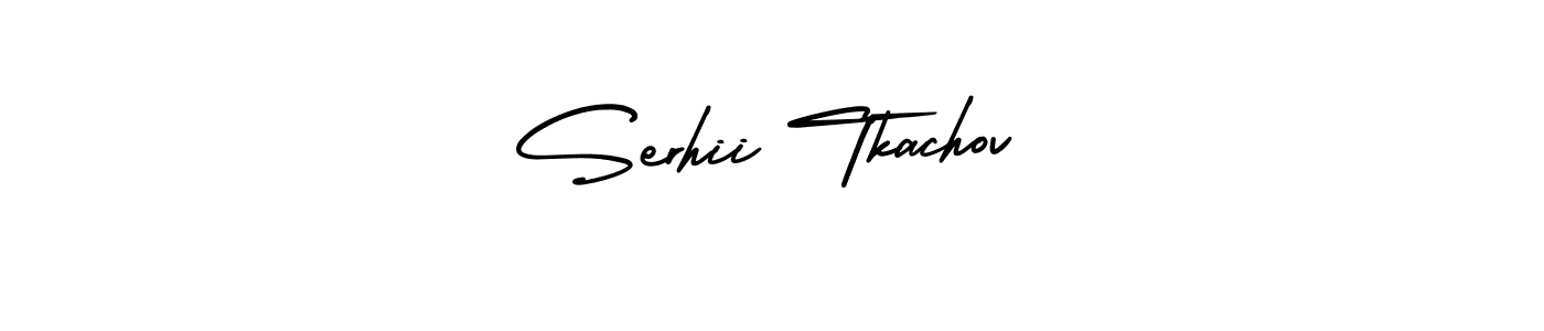 How to make Serhii Tkachov signature? AmerikaSignatureDemo-Regular is a professional autograph style. Create handwritten signature for Serhii Tkachov name. Serhii Tkachov signature style 3 images and pictures png