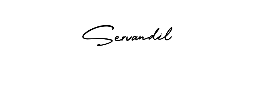 Design your own signature with our free online signature maker. With this signature software, you can create a handwritten (AmerikaSignatureDemo-Regular) signature for name Servandil. Servandil signature style 3 images and pictures png