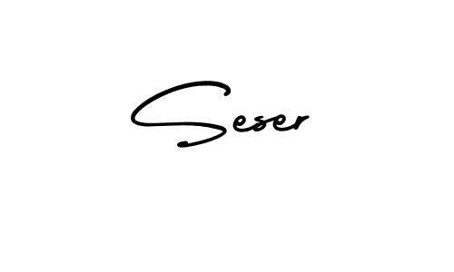Design your own signature with our free online signature maker. With this signature software, you can create a handwritten (AmerikaSignatureDemo-Regular) signature for name Seser. Seser signature style 3 images and pictures png