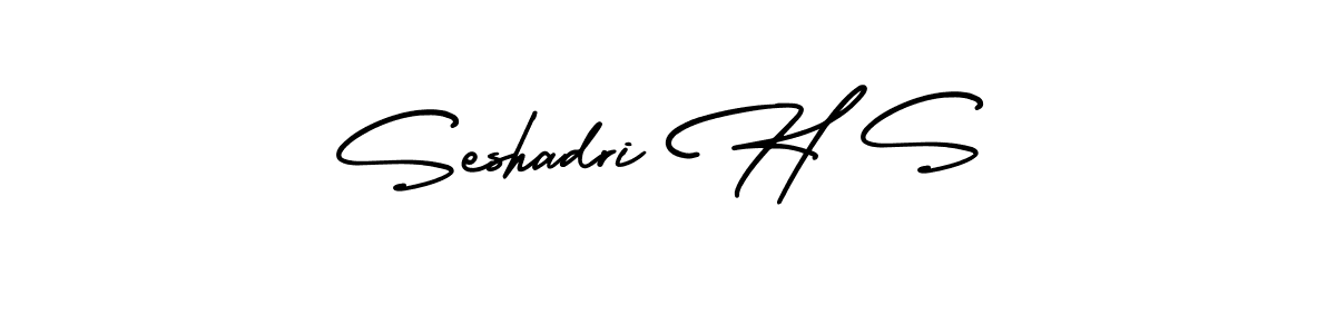 Seshadri H S stylish signature style. Best Handwritten Sign (AmerikaSignatureDemo-Regular) for my name. Handwritten Signature Collection Ideas for my name Seshadri H S. Seshadri H S signature style 3 images and pictures png