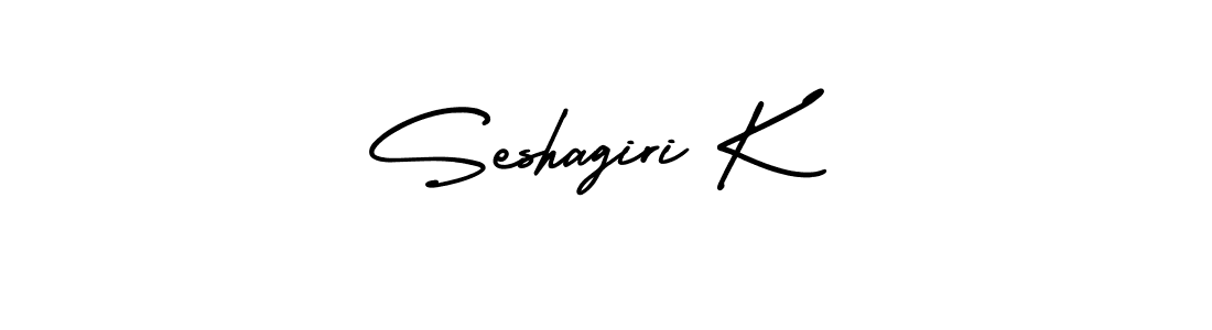 Create a beautiful signature design for name Seshagiri K. With this signature (AmerikaSignatureDemo-Regular) fonts, you can make a handwritten signature for free. Seshagiri K signature style 3 images and pictures png