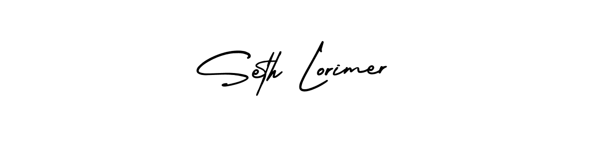 Seth Lorimer stylish signature style. Best Handwritten Sign (AmerikaSignatureDemo-Regular) for my name. Handwritten Signature Collection Ideas for my name Seth Lorimer. Seth Lorimer signature style 3 images and pictures png