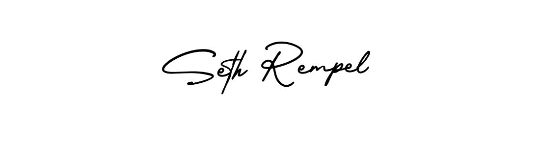 It looks lik you need a new signature style for name Seth Rempel. Design unique handwritten (AmerikaSignatureDemo-Regular) signature with our free signature maker in just a few clicks. Seth Rempel signature style 3 images and pictures png