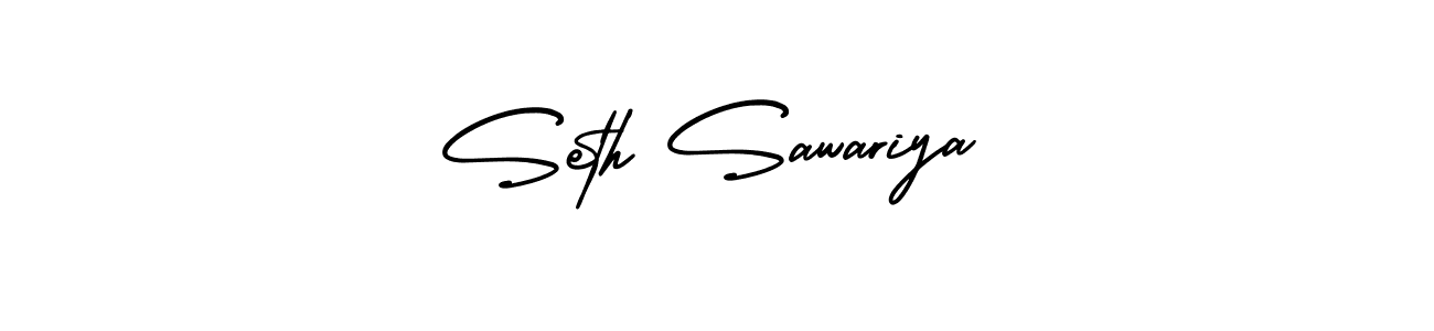 Also we have Seth Sawariya name is the best signature style. Create professional handwritten signature collection using AmerikaSignatureDemo-Regular autograph style. Seth Sawariya signature style 3 images and pictures png