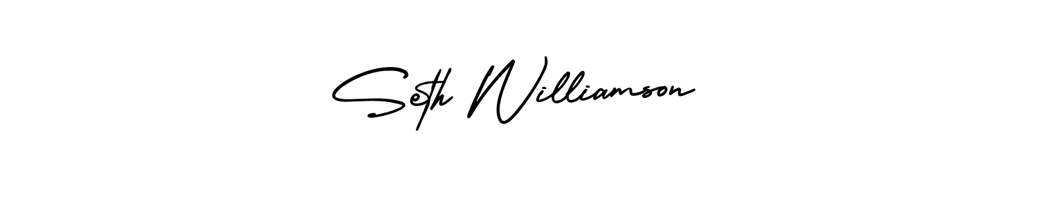 This is the best signature style for the Seth Williamson name. Also you like these signature font (AmerikaSignatureDemo-Regular). Mix name signature. Seth Williamson signature style 3 images and pictures png