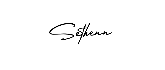 Make a beautiful signature design for name Sethenn. With this signature (AmerikaSignatureDemo-Regular) style, you can create a handwritten signature for free. Sethenn signature style 3 images and pictures png