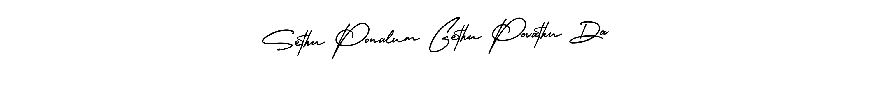 How to Draw Sethu Ponalum Gethu Povathu Da signature style? AmerikaSignatureDemo-Regular is a latest design signature styles for name Sethu Ponalum Gethu Povathu Da. Sethu Ponalum Gethu Povathu Da signature style 3 images and pictures png