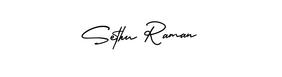 Create a beautiful signature design for name Sethu Raman. With this signature (AmerikaSignatureDemo-Regular) fonts, you can make a handwritten signature for free. Sethu Raman signature style 3 images and pictures png