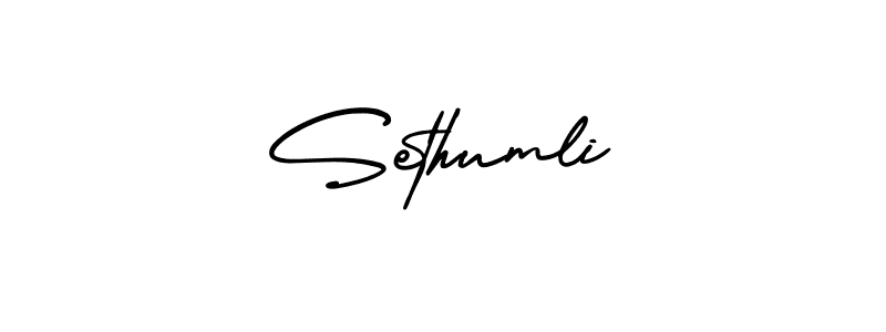 Similarly AmerikaSignatureDemo-Regular is the best handwritten signature design. Signature creator online .You can use it as an online autograph creator for name Sethumli. Sethumli signature style 3 images and pictures png