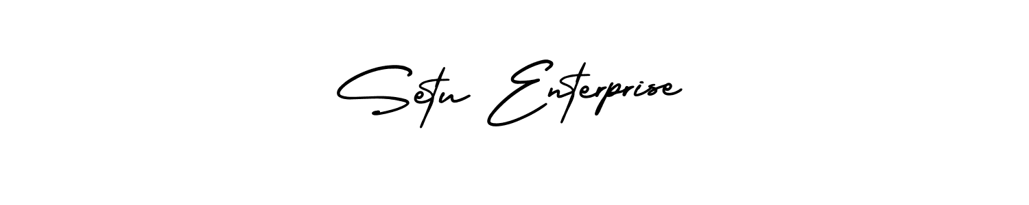 Design your own signature with our free online signature maker. With this signature software, you can create a handwritten (AmerikaSignatureDemo-Regular) signature for name Setu Enterprise. Setu Enterprise signature style 3 images and pictures png