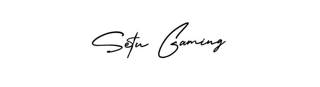 Make a beautiful signature design for name Setu Gaming. Use this online signature maker to create a handwritten signature for free. Setu Gaming signature style 3 images and pictures png