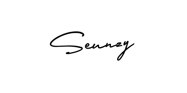 Seunzy stylish signature style. Best Handwritten Sign (AmerikaSignatureDemo-Regular) for my name. Handwritten Signature Collection Ideas for my name Seunzy. Seunzy signature style 3 images and pictures png