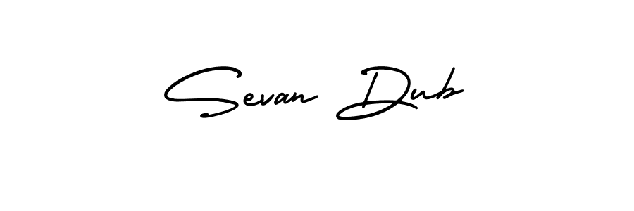 AmerikaSignatureDemo-Regular is a professional signature style that is perfect for those who want to add a touch of class to their signature. It is also a great choice for those who want to make their signature more unique. Get Sevan Dub name to fancy signature for free. Sevan Dub signature style 3 images and pictures png
