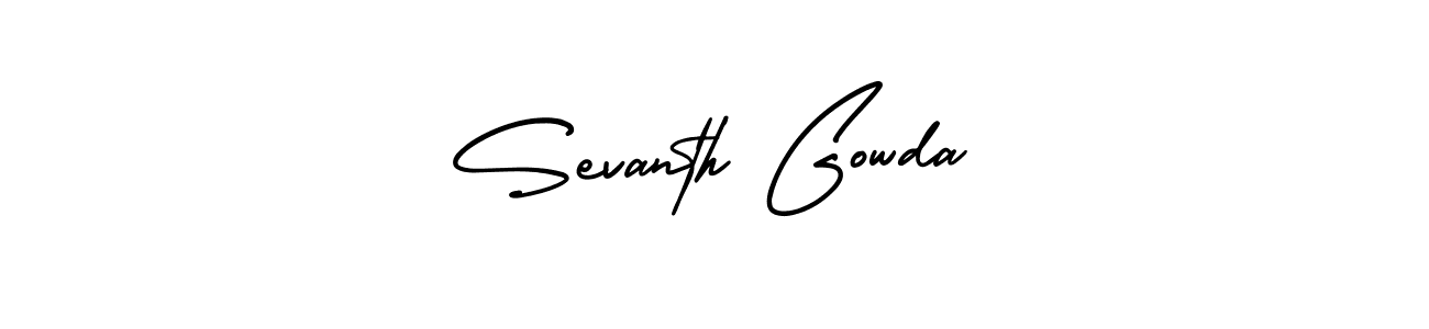 Similarly AmerikaSignatureDemo-Regular is the best handwritten signature design. Signature creator online .You can use it as an online autograph creator for name Sevanth Gowda. Sevanth Gowda signature style 3 images and pictures png