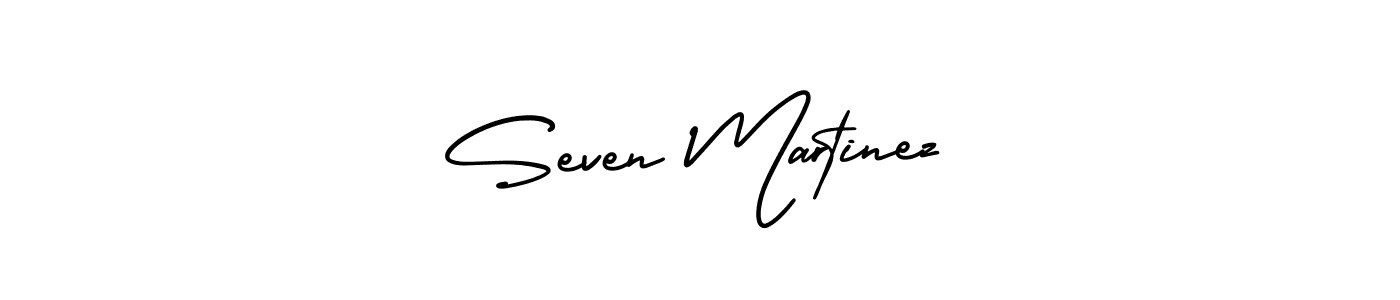 Design your own signature with our free online signature maker. With this signature software, you can create a handwritten (AmerikaSignatureDemo-Regular) signature for name Seven Martinez. Seven Martinez signature style 3 images and pictures png