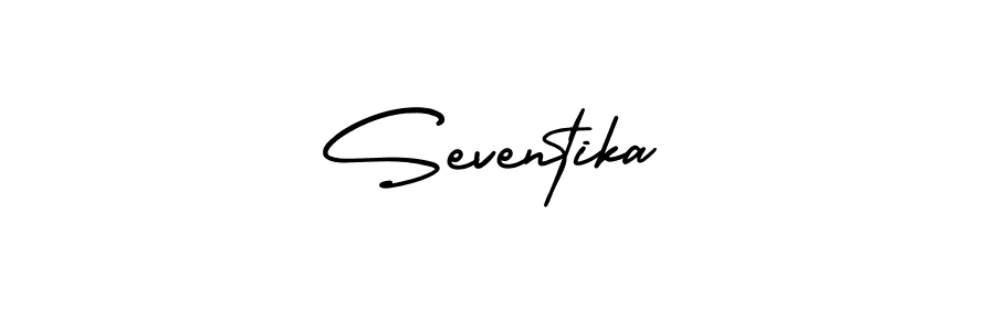 Similarly AmerikaSignatureDemo-Regular is the best handwritten signature design. Signature creator online .You can use it as an online autograph creator for name Seventika. Seventika signature style 3 images and pictures png