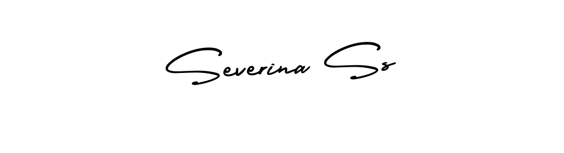 Design your own signature with our free online signature maker. With this signature software, you can create a handwritten (AmerikaSignatureDemo-Regular) signature for name Severina Ss. Severina Ss signature style 3 images and pictures png