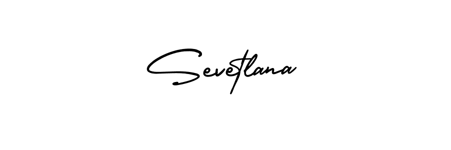 Design your own signature with our free online signature maker. With this signature software, you can create a handwritten (AmerikaSignatureDemo-Regular) signature for name Sevetlana. Sevetlana signature style 3 images and pictures png