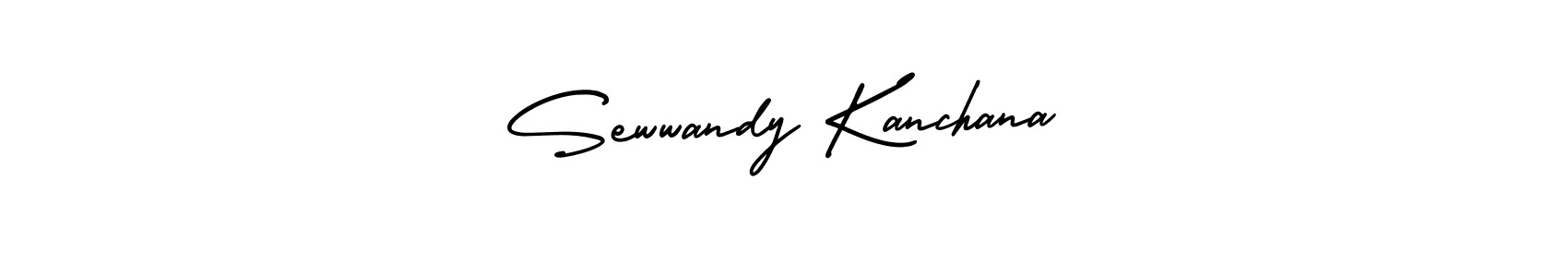 AmerikaSignatureDemo-Regular is a professional signature style that is perfect for those who want to add a touch of class to their signature. It is also a great choice for those who want to make their signature more unique. Get Sewwandy Kanchana name to fancy signature for free. Sewwandy Kanchana signature style 3 images and pictures png