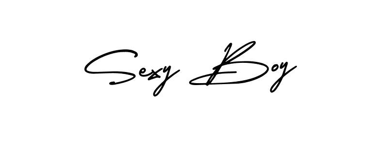 Make a beautiful signature design for name Sexy Boy. With this signature (AmerikaSignatureDemo-Regular) style, you can create a handwritten signature for free. Sexy Boy signature style 3 images and pictures png