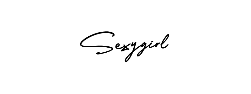 How to Draw Sexygirl signature style? AmerikaSignatureDemo-Regular is a latest design signature styles for name Sexygirl. Sexygirl signature style 3 images and pictures png