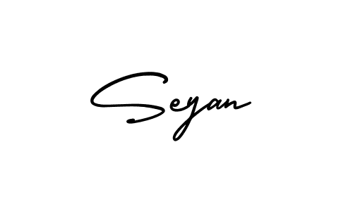 Create a beautiful signature design for name Seyan. With this signature (AmerikaSignatureDemo-Regular) fonts, you can make a handwritten signature for free. Seyan signature style 3 images and pictures png