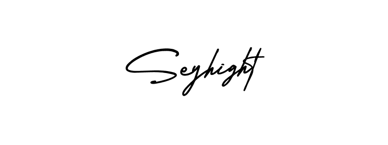 How to make Seyhight signature? AmerikaSignatureDemo-Regular is a professional autograph style. Create handwritten signature for Seyhight name. Seyhight signature style 3 images and pictures png