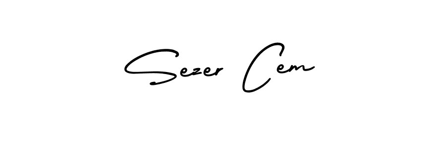 if you are searching for the best signature style for your name Sezer Cem. so please give up your signature search. here we have designed multiple signature styles  using AmerikaSignatureDemo-Regular. Sezer Cem signature style 3 images and pictures png