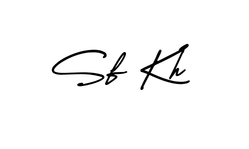 Sf Kh stylish signature style. Best Handwritten Sign (AmerikaSignatureDemo-Regular) for my name. Handwritten Signature Collection Ideas for my name Sf Kh. Sf Kh signature style 3 images and pictures png