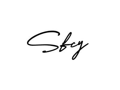 Make a beautiful signature design for name Sfcy. With this signature (AmerikaSignatureDemo-Regular) style, you can create a handwritten signature for free. Sfcy signature style 3 images and pictures png