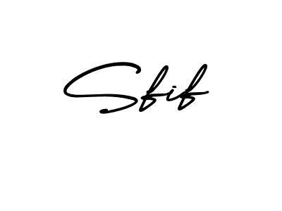 Design your own signature with our free online signature maker. With this signature software, you can create a handwritten (AmerikaSignatureDemo-Regular) signature for name Sfif. Sfif signature style 3 images and pictures png