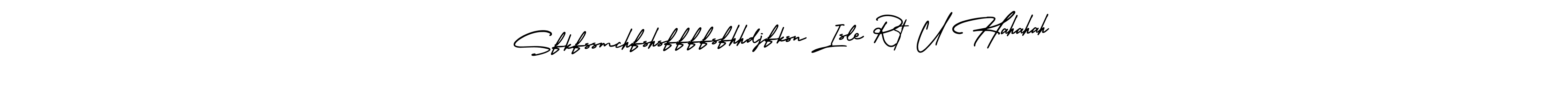 Design your own signature with our free online signature maker. With this signature software, you can create a handwritten (AmerikaSignatureDemo-Regular) signature for name Sfkfssmchfshsffffsfhhdjfksn Isle Rt U Hahahah. Sfkfssmchfshsffffsfhhdjfksn Isle Rt U Hahahah signature style 3 images and pictures png