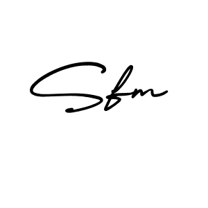 How to Draw Sfm signature style? AmerikaSignatureDemo-Regular is a latest design signature styles for name Sfm. Sfm signature style 3 images and pictures png