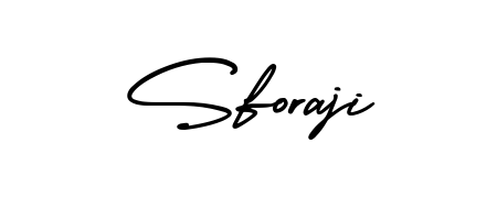 Designed for modern professionals: Sforaji name signature crafted with AmerikaSignatureDemo-Regular script. Ready for digital PDF workflows. Sforaji signature style 3 images and pictures png