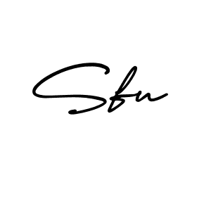 Use a signature maker to create a handwritten signature online. With this signature software, you can design (AmerikaSignatureDemo-Regular) your own signature for name Sfu. Sfu signature style 3 images and pictures png