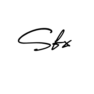 Use a signature maker to create a handwritten signature online. With this signature software, you can design (AmerikaSignatureDemo-Regular) your own signature for name Sfx. Sfx signature style 3 images and pictures png