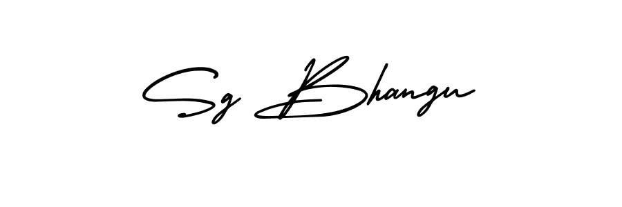 Also You can easily find your signature by using the search form. We will create Sg Bhangu name handwritten signature images for you free of cost using AmerikaSignatureDemo-Regular sign style. Sg Bhangu signature style 3 images and pictures png