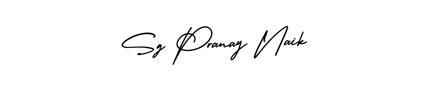 Create a beautiful signature design for name Sg Pranay Naik. With this signature (AmerikaSignatureDemo-Regular) fonts, you can make a handwritten signature for free. Sg Pranay Naik signature style 3 images and pictures png