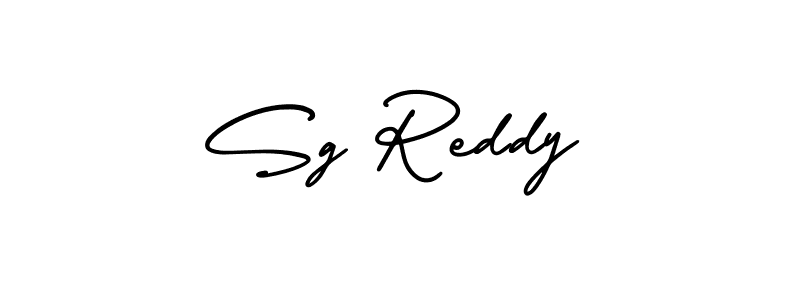 How to make Sg Reddy name signature. Use AmerikaSignatureDemo-Regular style for creating short signs online. This is the latest handwritten sign. Sg Reddy signature style 3 images and pictures png