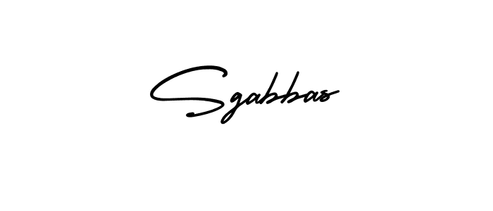 You should practise on your own different ways (AmerikaSignatureDemo-Regular) to write your name (Sgabbas) in signature. don't let someone else do it for you. Sgabbas signature style 3 images and pictures png