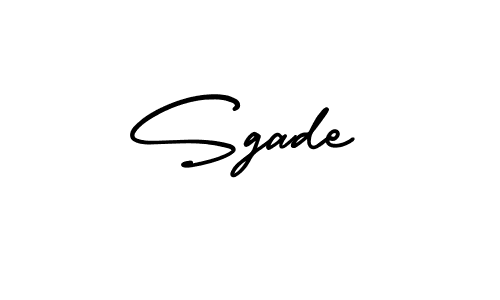 Design your own signature with our free online signature maker. With this signature software, you can create a handwritten (AmerikaSignatureDemo-Regular) signature for name Sgade. Sgade signature style 3 images and pictures png