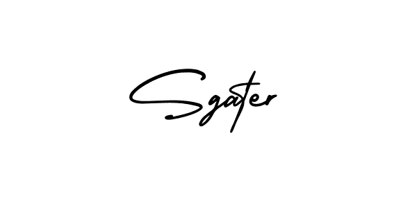 You should practise on your own different ways (AmerikaSignatureDemo-Regular) to write your name (Sgater) in signature. don't let someone else do it for you. Sgater signature style 3 images and pictures png