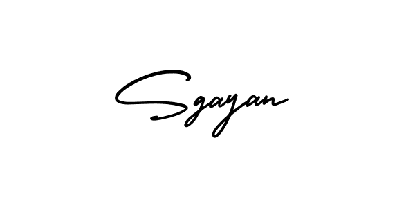 The best way (AmerikaSignatureDemo-Regular) to make a short signature is to pick only two or three words in your name. The name Sgayan include a total of six letters. For converting this name. Sgayan signature style 3 images and pictures png