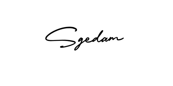 Make a beautiful signature design for name Sgedam. With this signature (AmerikaSignatureDemo-Regular) style, you can create a handwritten signature for free. Sgedam signature style 3 images and pictures png