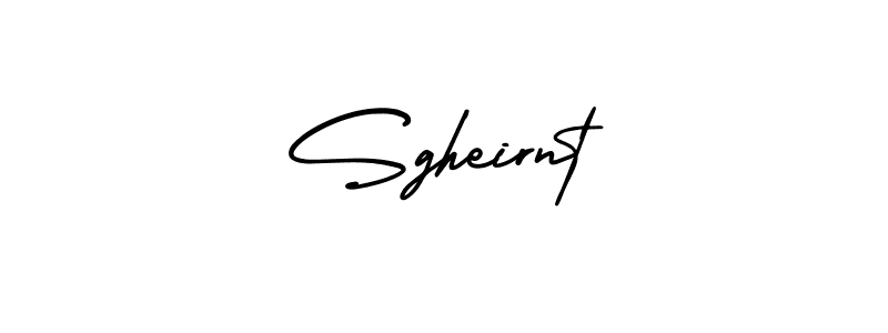 You should practise on your own different ways (AmerikaSignatureDemo-Regular) to write your name (Sgheirnt) in signature. don't let someone else do it for you. Sgheirnt signature style 3 images and pictures png