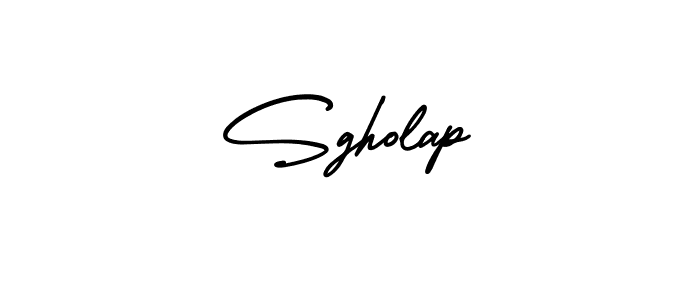 Make a beautiful signature design for name Sgholap. With this signature (AmerikaSignatureDemo-Regular) style, you can create a handwritten signature for free. Sgholap signature style 3 images and pictures png